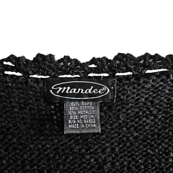 dark coquette crochet bow top - Picture 7 of 7